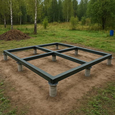 Фундамент ТИСЭ под беседку 4×6
